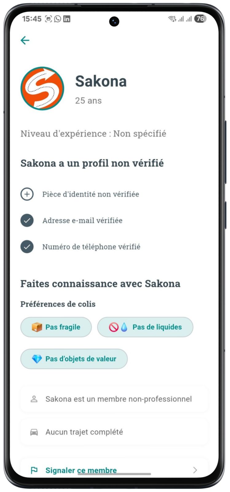 Consulter les profils